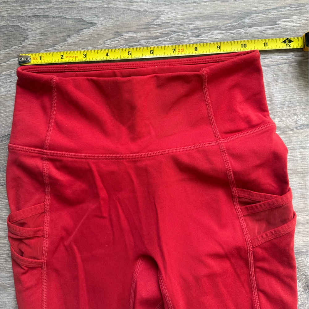 Fabletics Motion365 Women’s Size XXS High-Waisted Red Leggings Activewear VGUC - Picture 7 of 10
